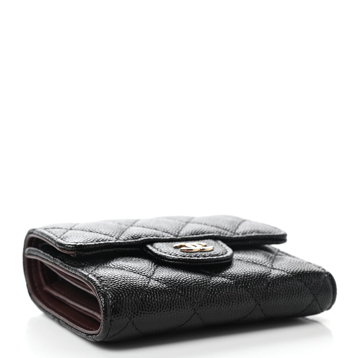 Chanel Caviar Quilted Flap Card Holder Black 4 of 8