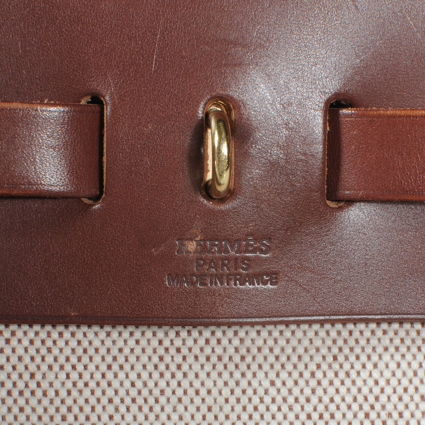 Hermes Toile Herbag PM 30 Brown 11 of 17