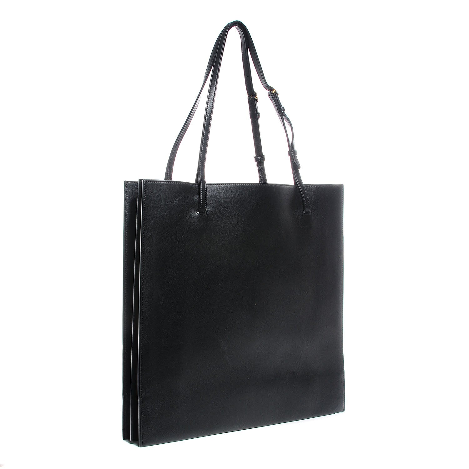 Celine Smooth Calfskin Triple Shopper Tote Black 3 of 8
