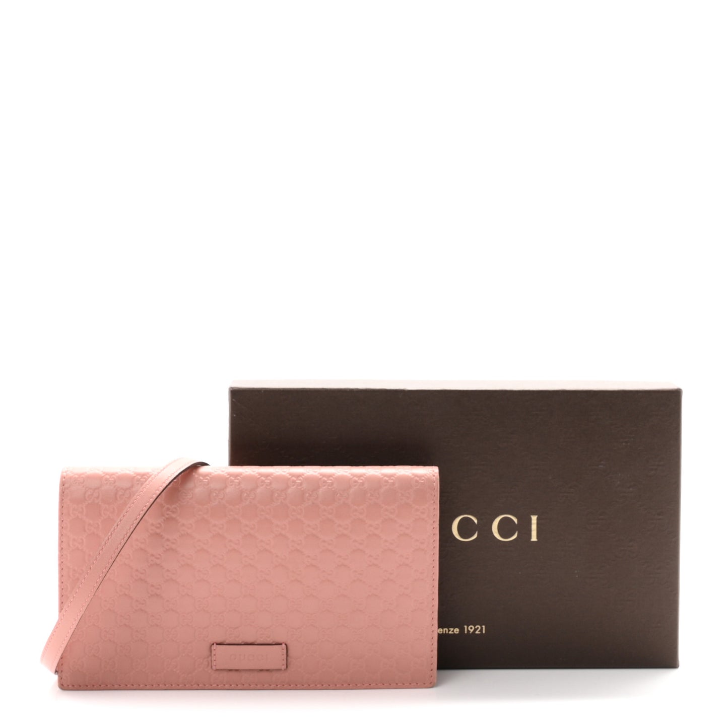 Microguccissima Crossbody Wallet Soft Pink