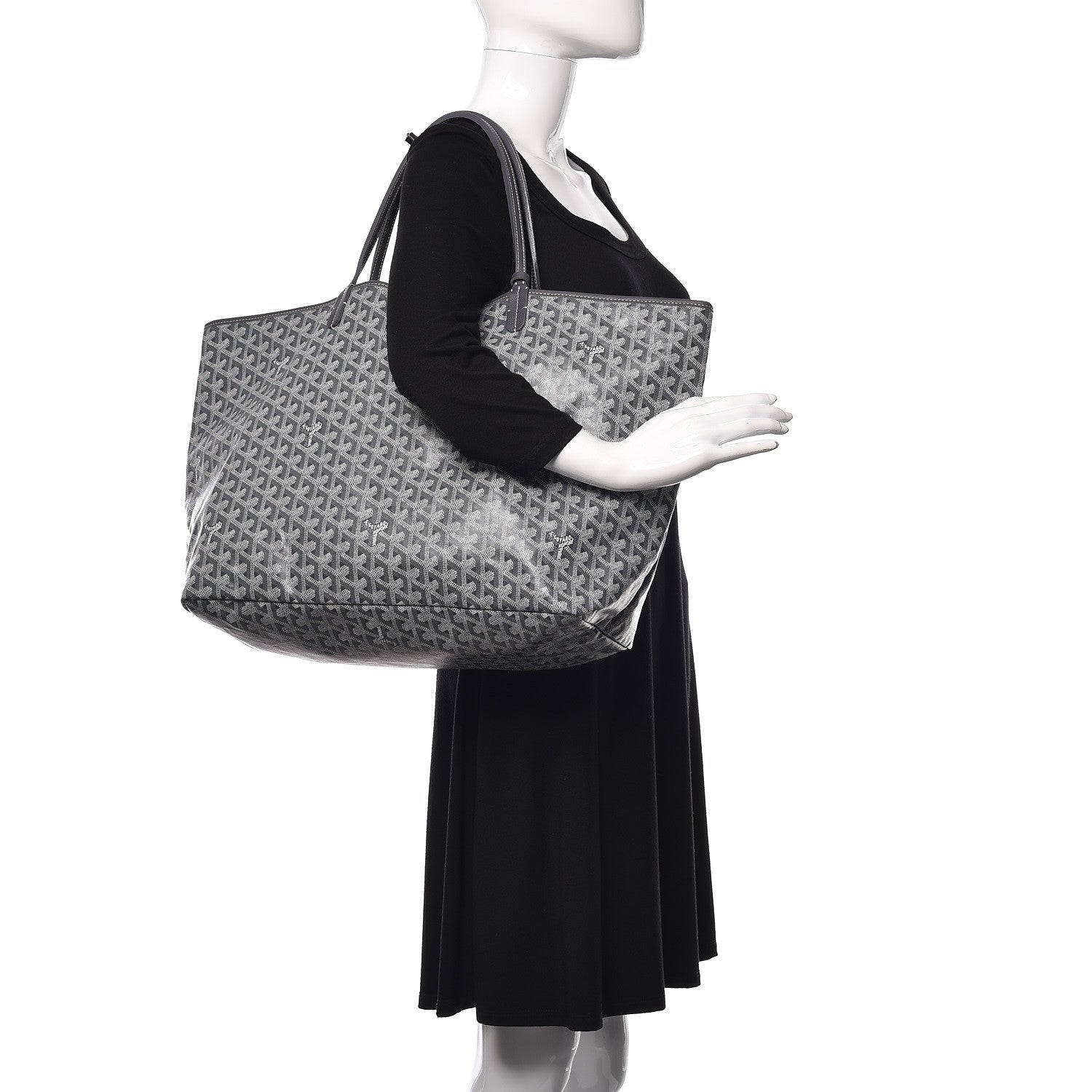 Goyard Goyardine Saint Louis GM Grey 2 of 12