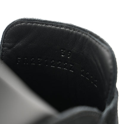 Hermes Suede Calfskin Go Mules 39 Black 8 of 9