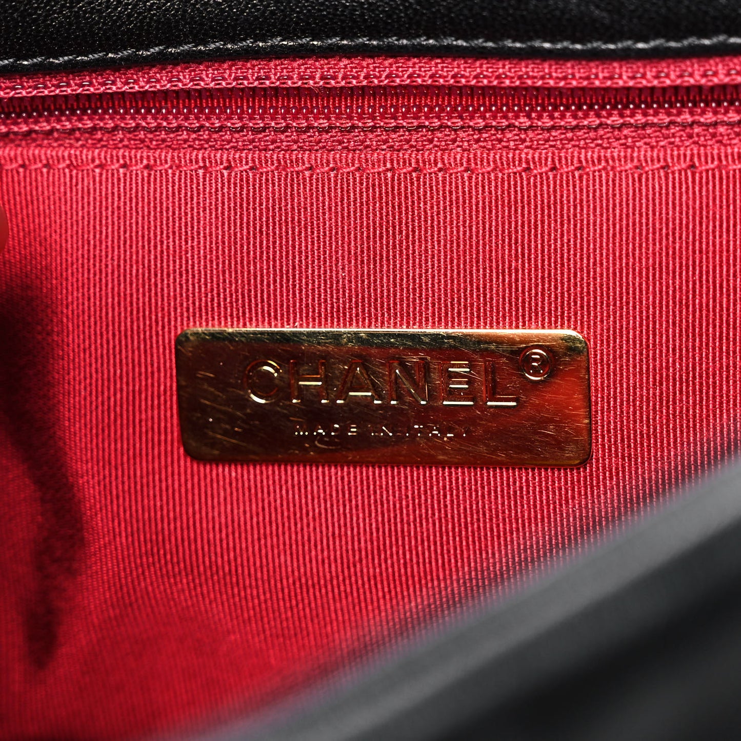 Lambskin Quilted Large Chanel 19 Flap Black