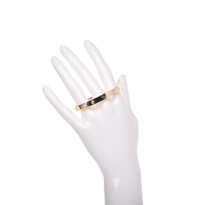 Cartier 18K Yellow Gold 4 Diamond LOVE Bracelet 16 2 of 5