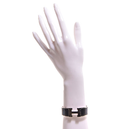 Hermes Enamel Wide Clic Clac H Bracelet PM Black 2 of 5