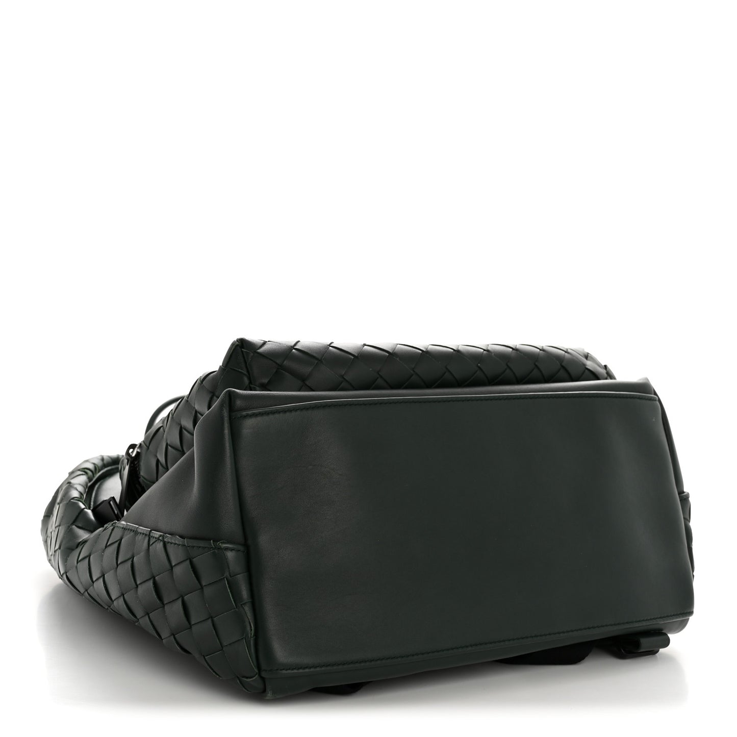 Smooth Calfskin Intrecciato Borsa Backpack Pine