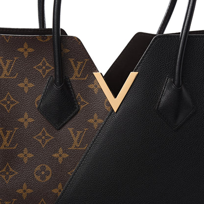 Louis Vuitton Calfskin Monogram Kimono Tote Black 9 of 10
