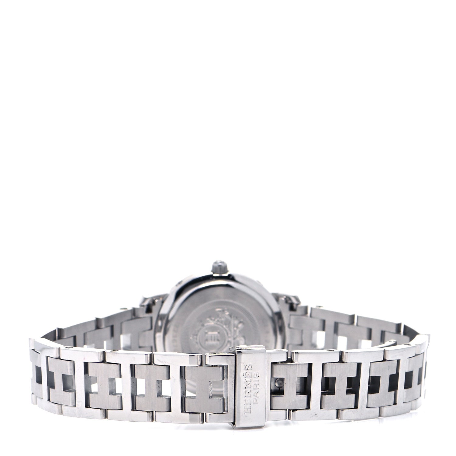 Hermes Stainless Steel 24mm Clipper Quartz Watch White 3 of 7