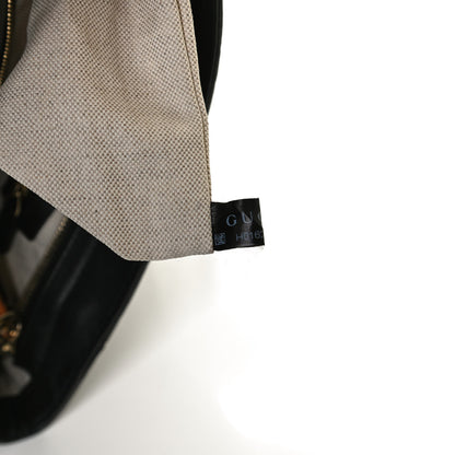 Gucci Guccissima Small Bree Zippered Tote Black 9 of 12