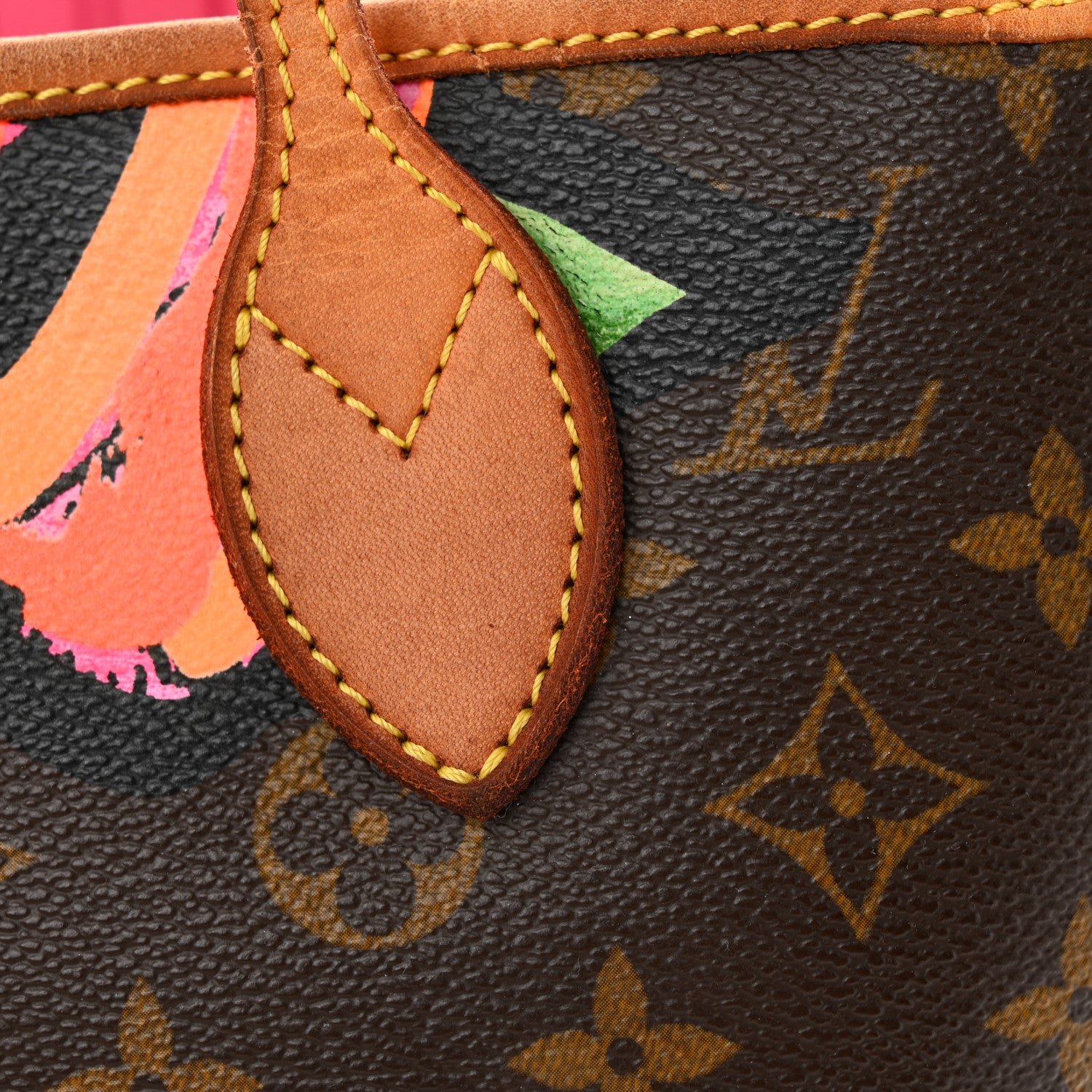Louis Vuitton LOUIS VUITTON Monogram Roses Neverfull MM 13 of 14