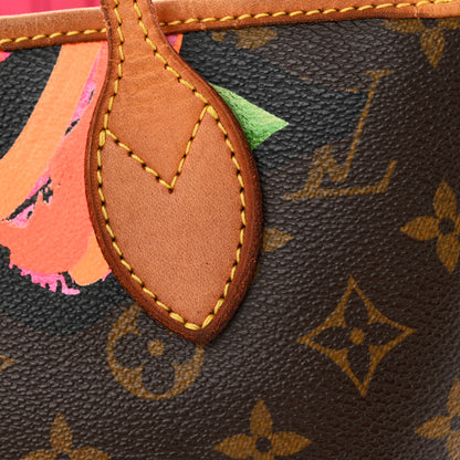 Louis Vuitton LOUIS VUITTON Monogram Roses Neverfull MM 13 of 14