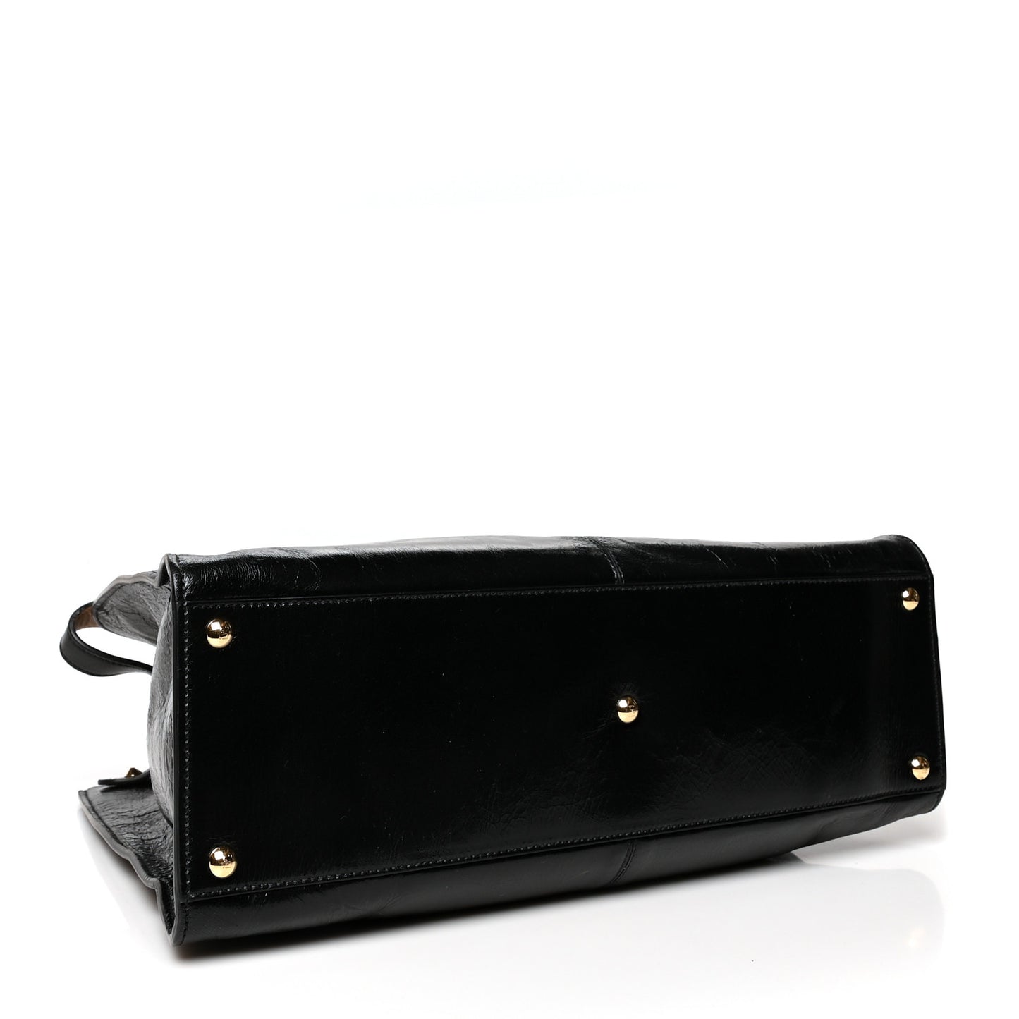 Patent Mink Fur Large Peekaboo X-Lite Black