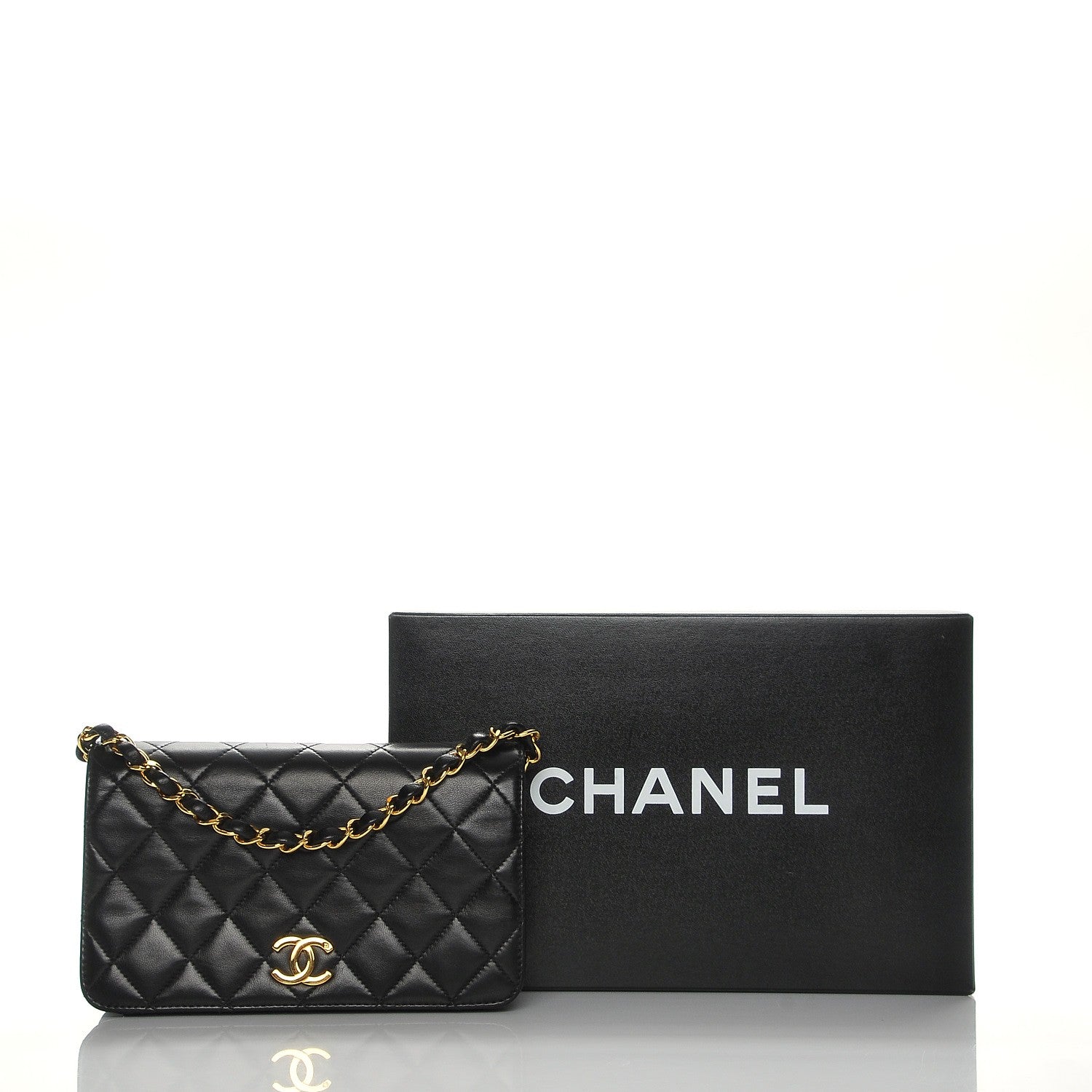 Chanel Lambskin Quilted Small Single Flap Bag Black 10 of 10