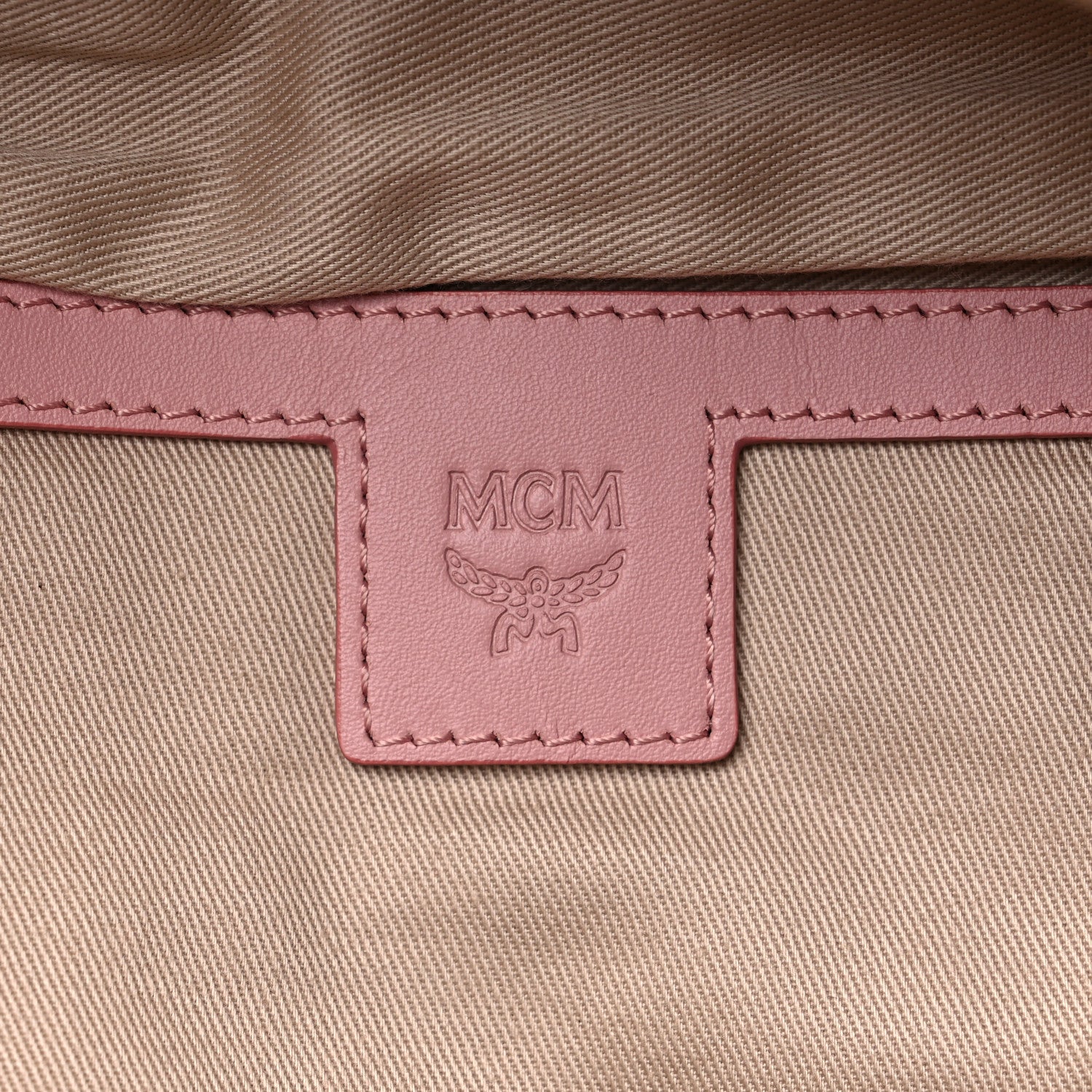 MCM Visetos Medium Fursten Belt Bag Pink 6 of 9