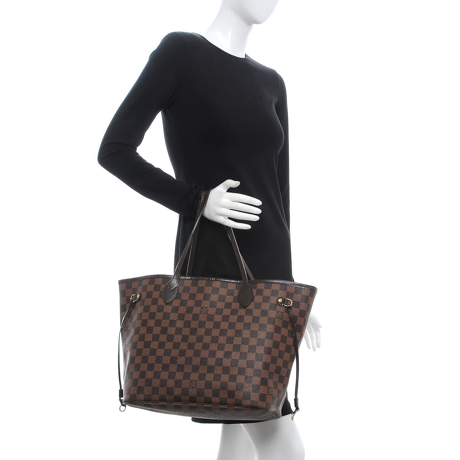Louis Vuitton Damier Ebene Neverfull MM 3 of 25