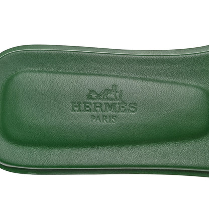 Hermes Epsom Oran Sandals 36 Vert Cactus 7 of 9