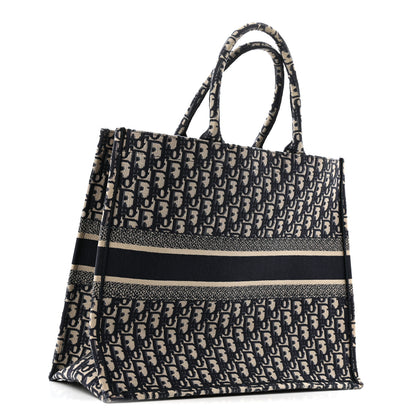 Christian Dior Oblique Large Book Tote Blue Multicolor 3 of 16