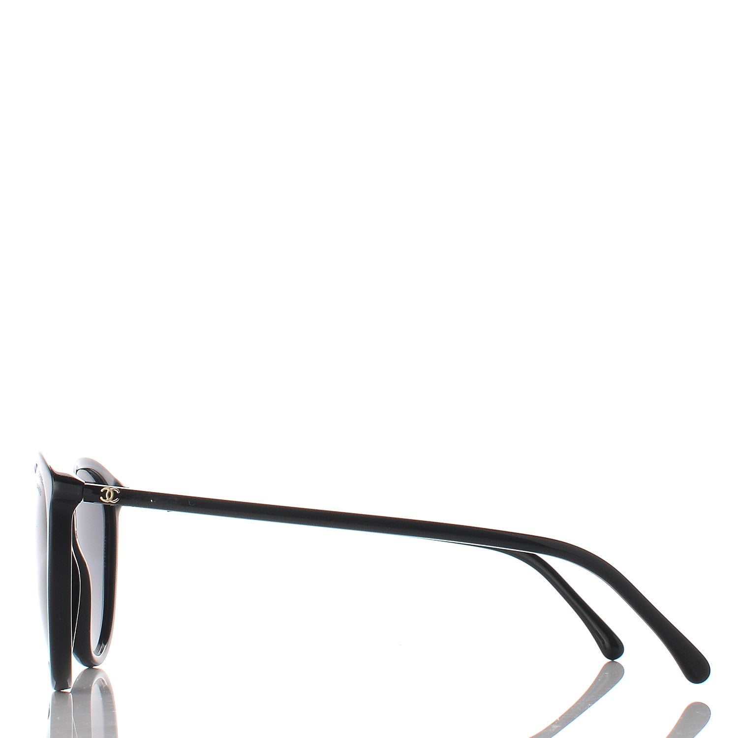 Chanel Acetate Polarized Butterfly Winter Sunglasses 5382 Black 4 of 10