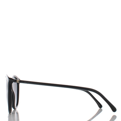 Chanel Acetate Polarized Butterfly Winter Sunglasses 5382 Black 4 of 10