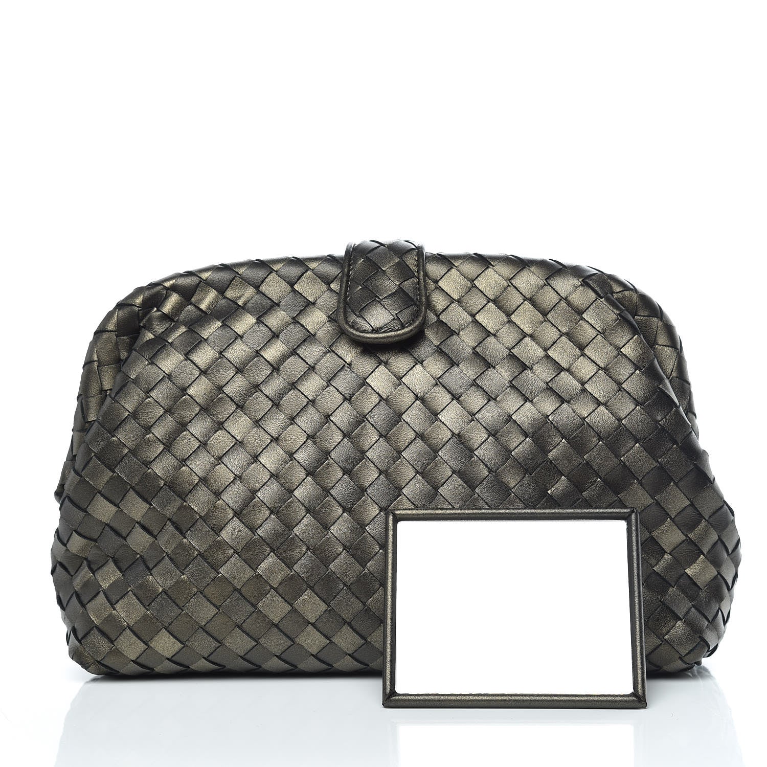 Bottega Veneta Nappa Intrecciato The Lauren 1980 Clutch Dark Bronze 3 of 11