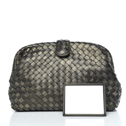 Bottega Veneta Nappa Intrecciato The Lauren 1980 Clutch Dark Bronze 3 of 11
