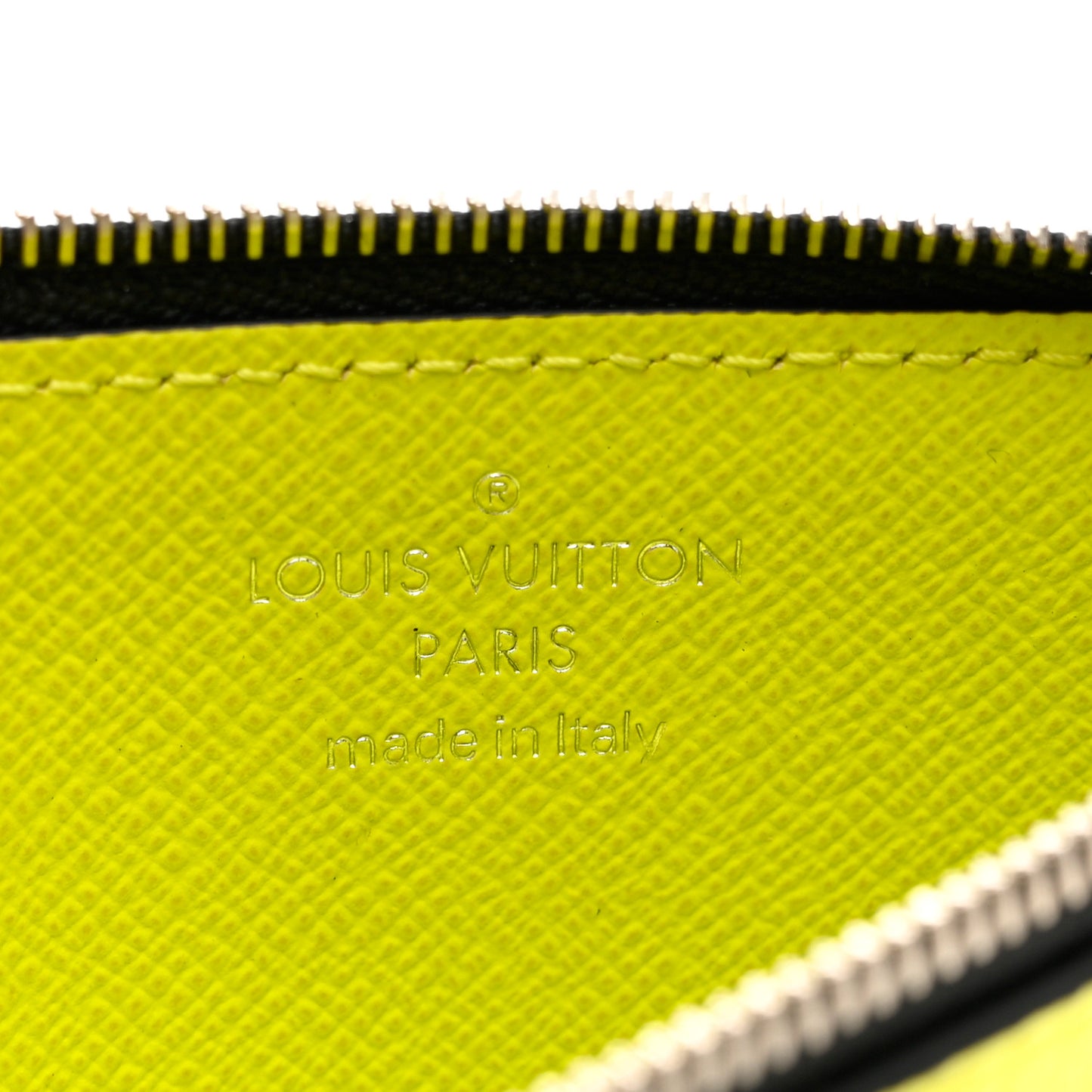 Monogram Taiga Coin Card Holder Yellow