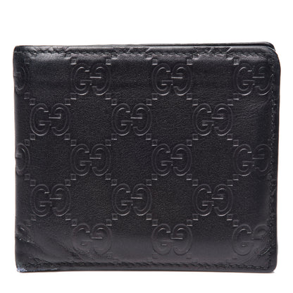 Gucci Guccissima Avel Bi-Fold Wallet Black 1 of 8