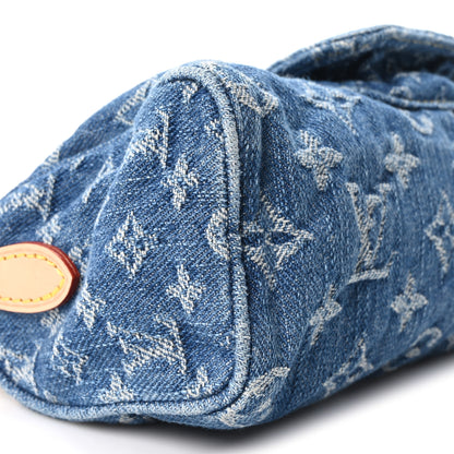 Louis Vuitton Monogram Denim Nano Speedy Blue 8 of 9