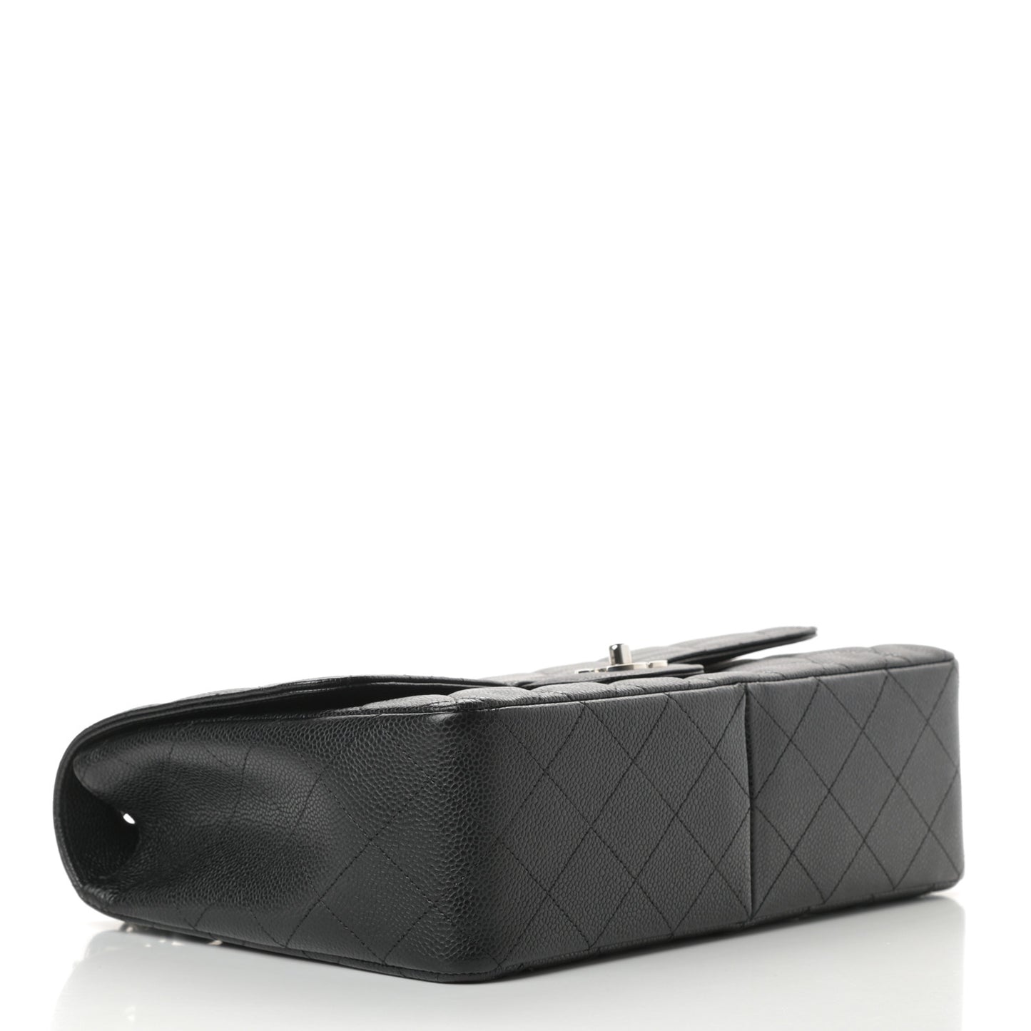 Caviar Quilted Jumbo Single Flap Black