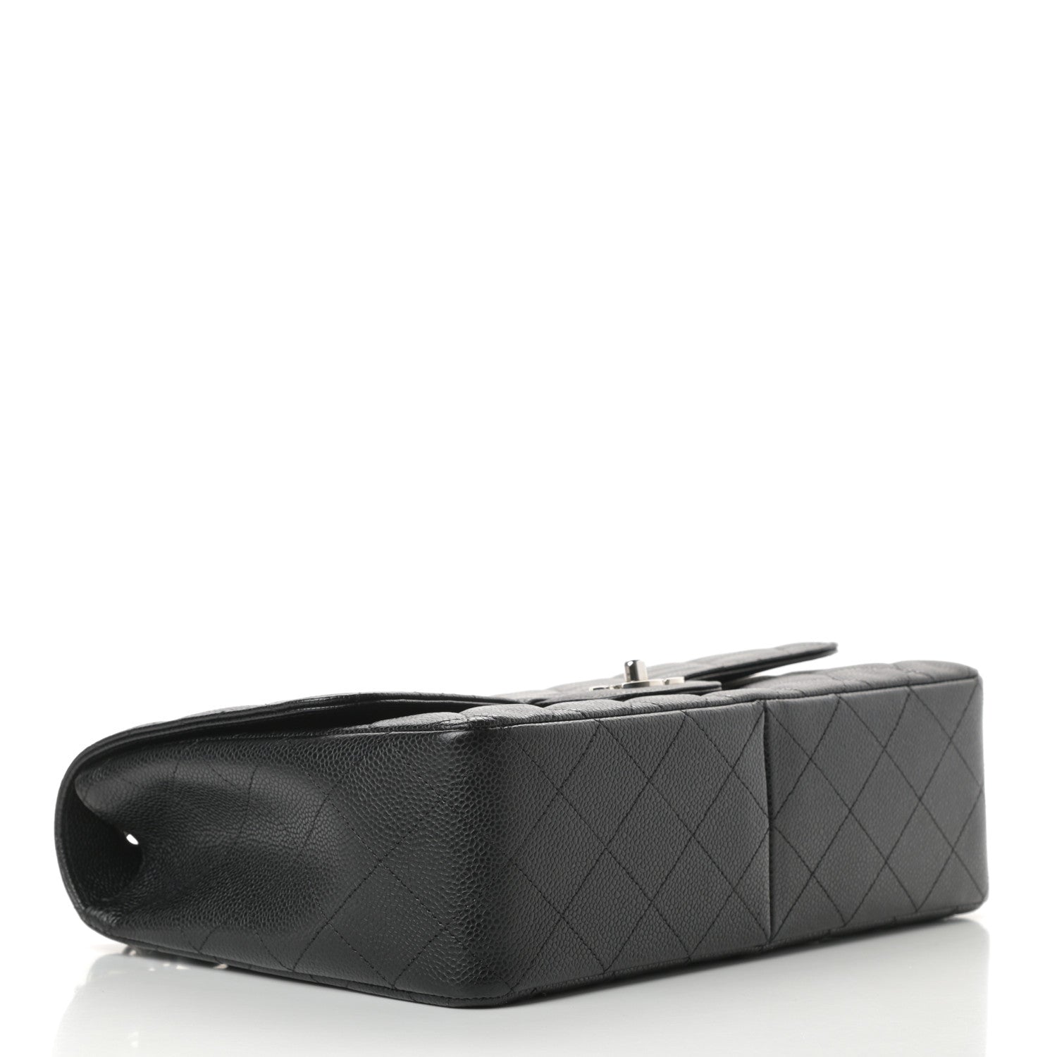 Chanel Caviar Quilted Jumbo Single Flap Black 4 of 11