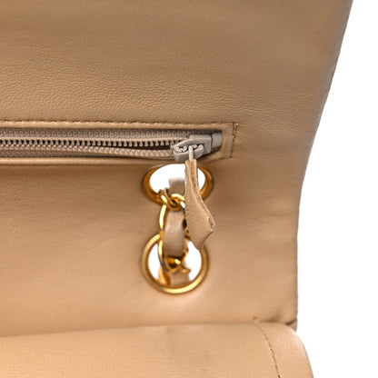 Chanel Lambskin Quilted Small Double Flap Beige 16 of 23