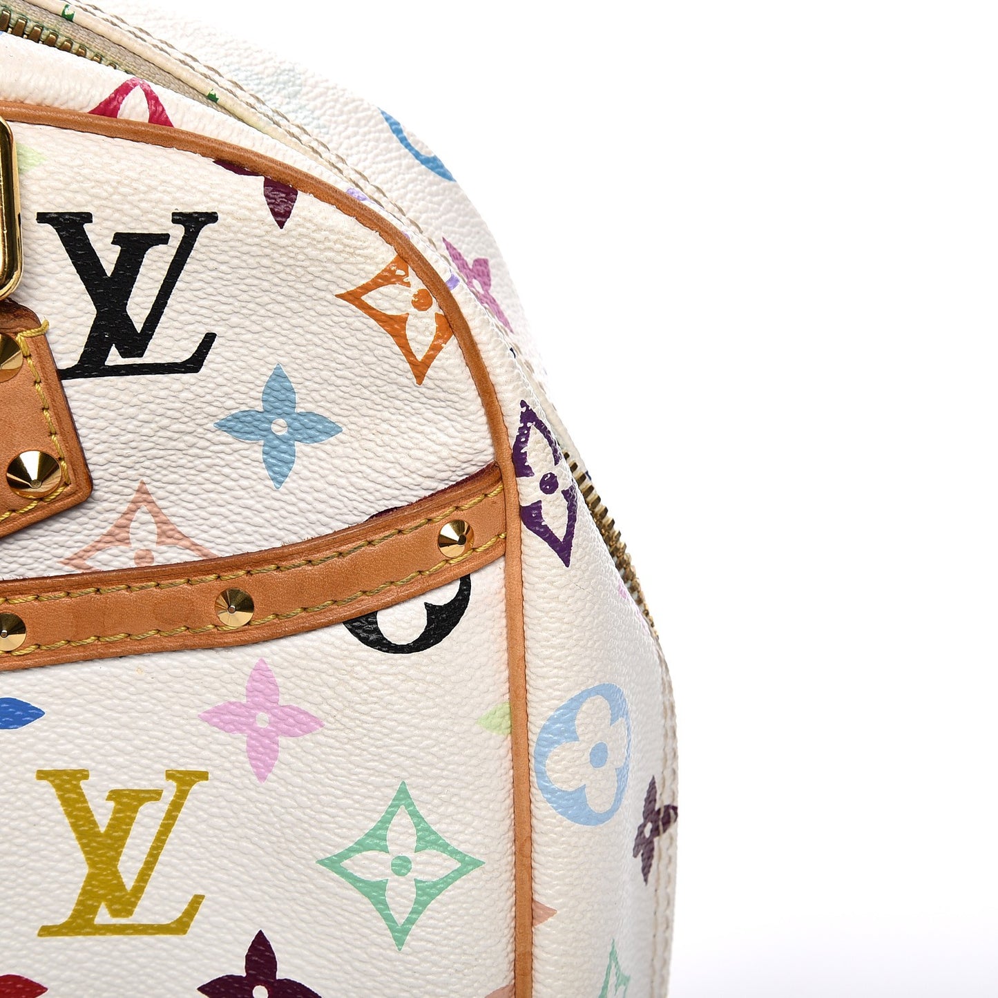 Monogram Multicolor Trouville White