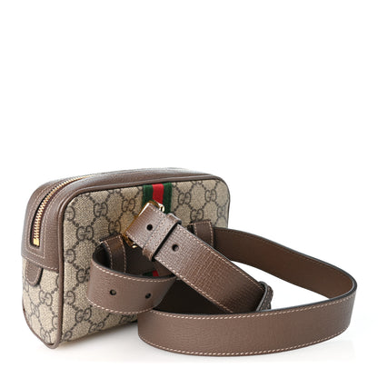 Gucci GG Supreme Monogram Web Small Ophidia Belt Bag 85 34 Dark Brown 2 of 9