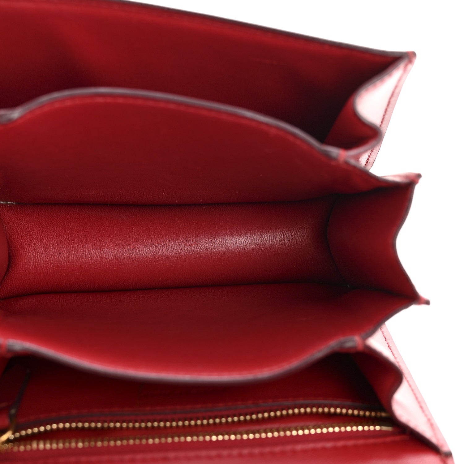 Celine Box Calfskin Small Classic Box Flap Bag Red 5 of 14