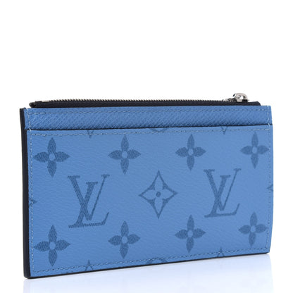 Louis Vuitton Taigarama Coin Card Holder Denim 2 of 4