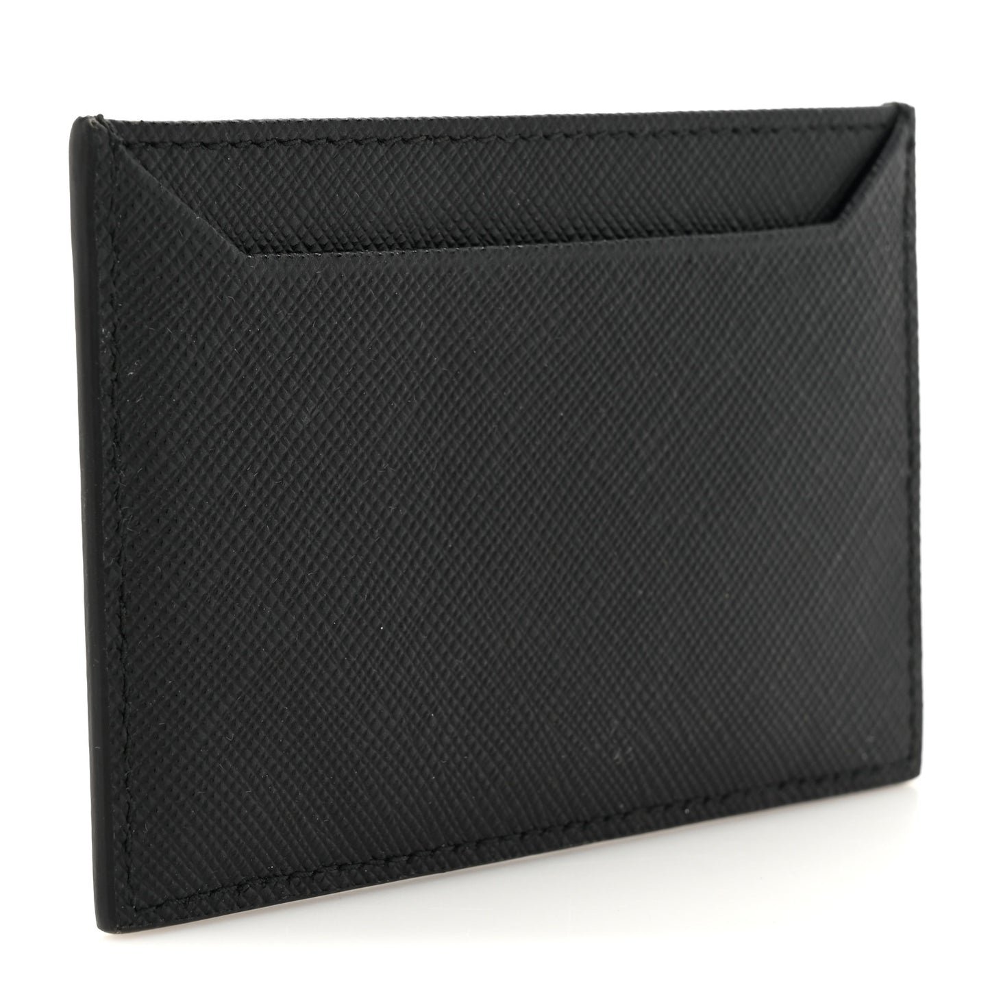Saffiano Triangle Card Holder Black