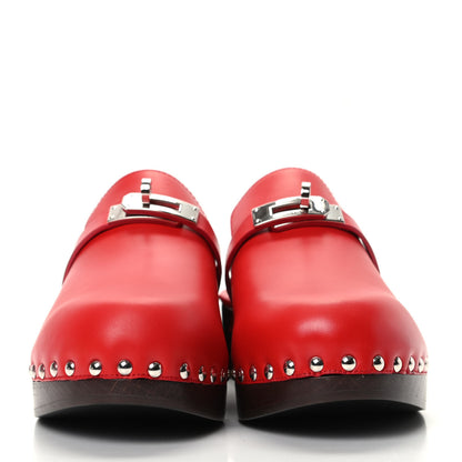 Hermes Calfskin Carlotta Mules 37 2 of 6