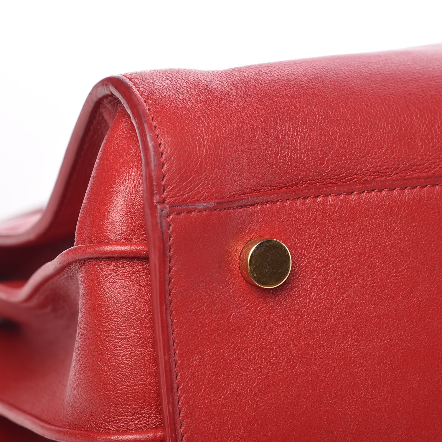 Saint Laurent Calfskin Small Sac De Jour Lipstick Red 14 of 18