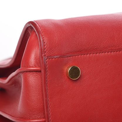 Saint Laurent Calfskin Small Sac De Jour Lipstick Red 14 of 18