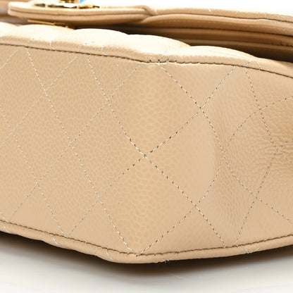 Chanel Caviar Quilted Small Double Flap Beige 9 of 11