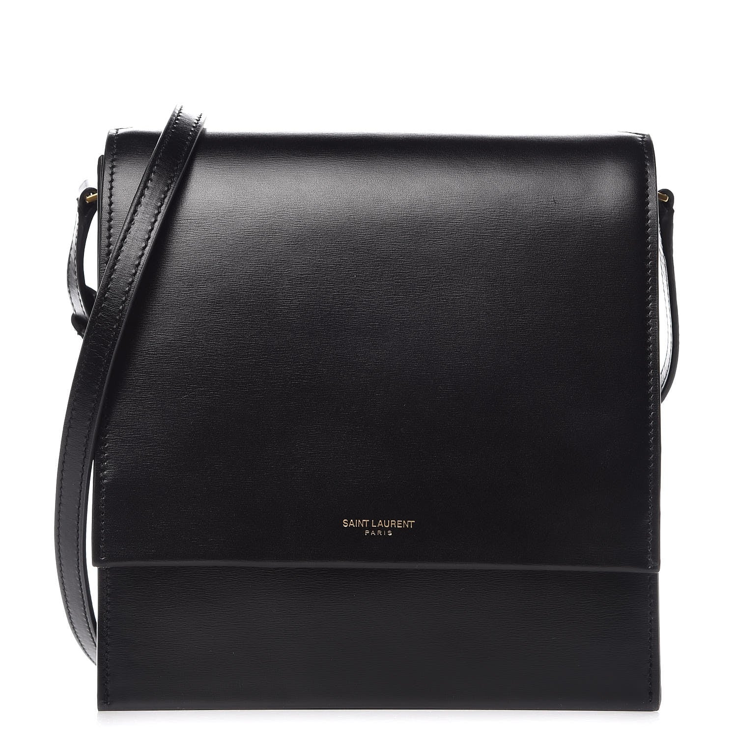 Saint Laurent Calfskin Sao Shoulder Bag Black 1 of 8