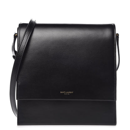 Saint Laurent Calfskin Sao Shoulder Bag Black 1 of 8