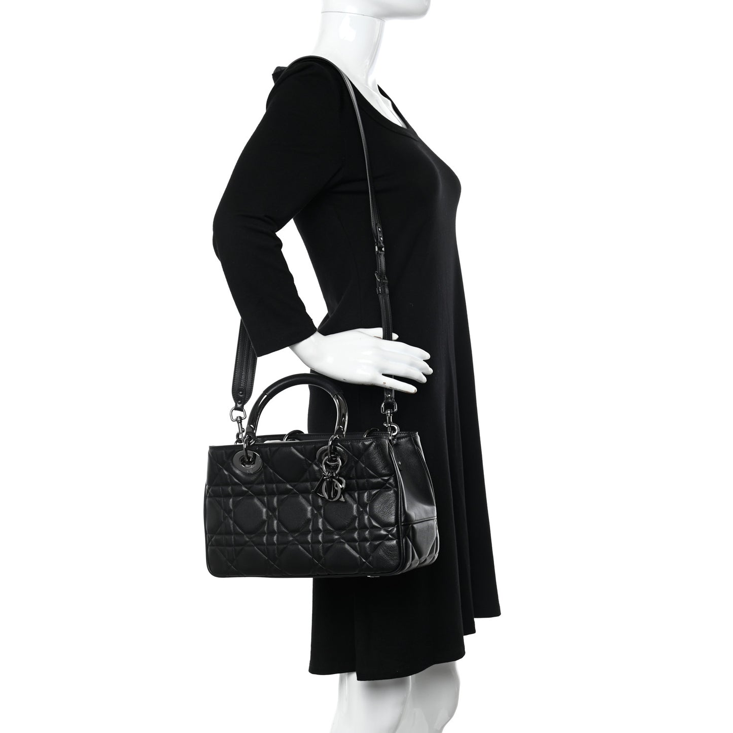Lambskin Cannage The Lady 95.22 Black