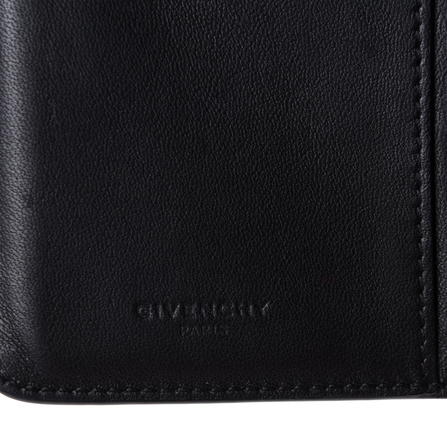 Sugar Goatskin Compact Wallet Black