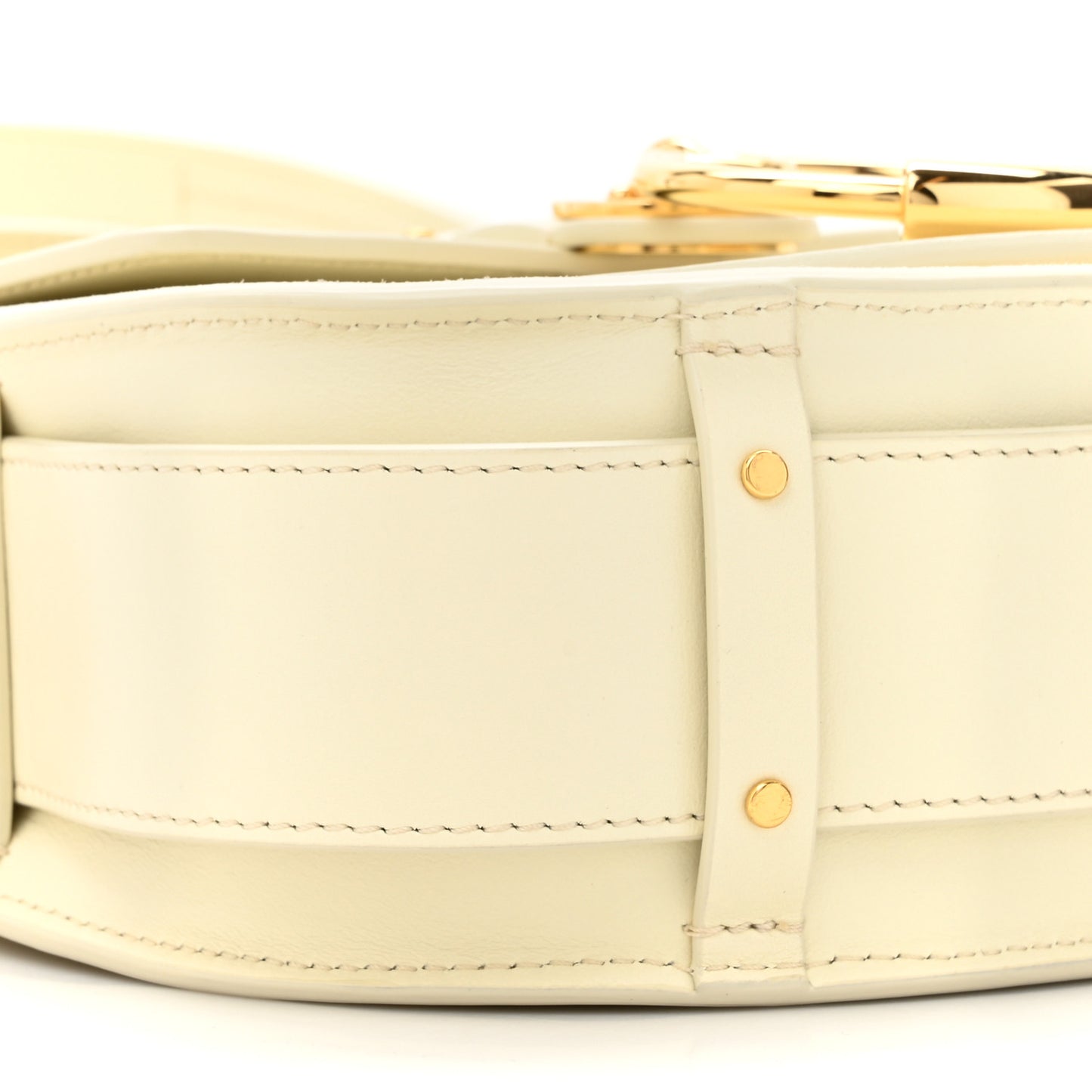 Calfskin Small Tess Bag Natural White