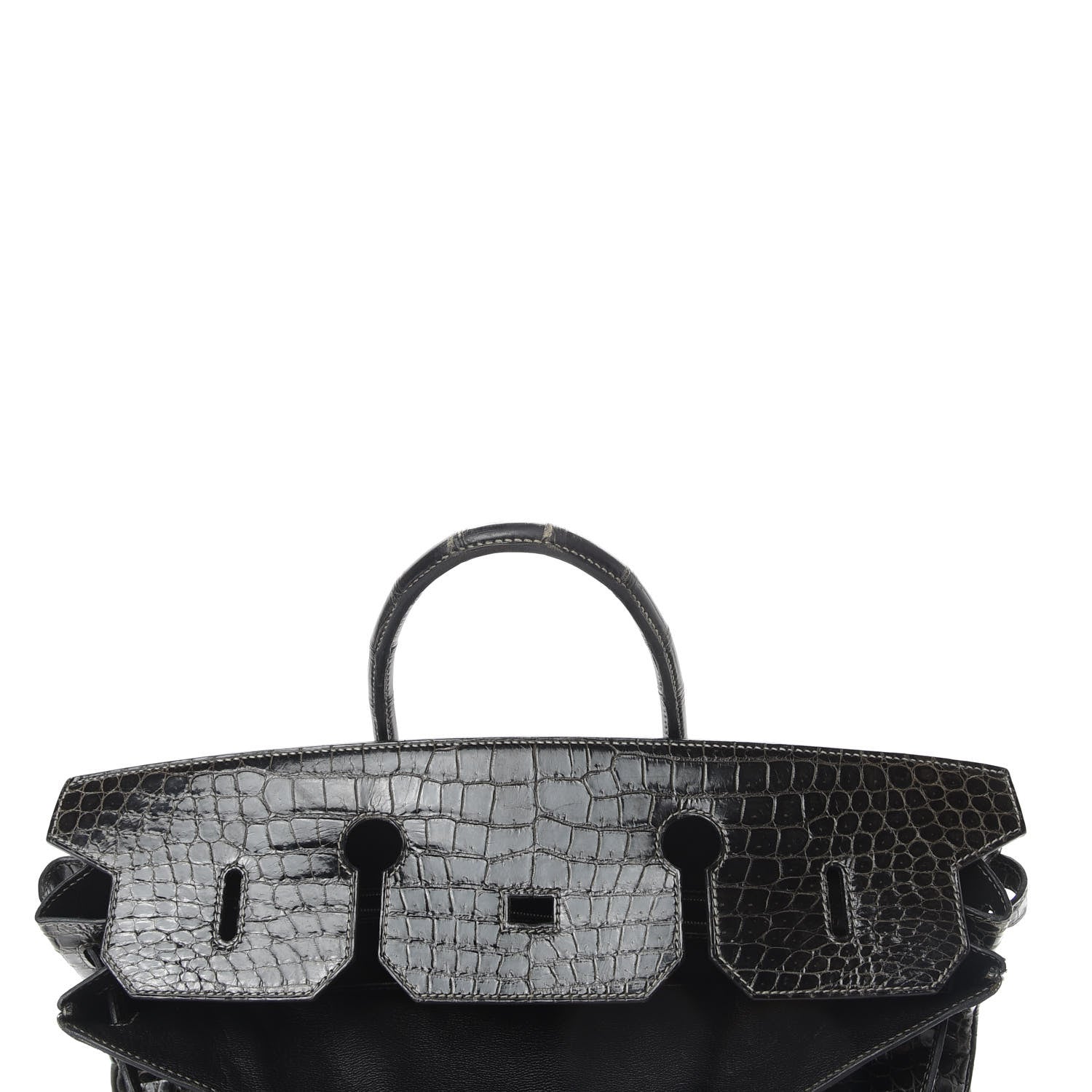 Hermes Shiny Porosus Crocodile Birkin 40 Graphite 14 of 45