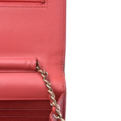 Chanel Caviar Timeless CC Wallet On Chain WOC Pink 13 of 19