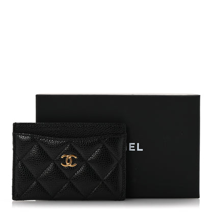 Chanel Caviar Quilted Card Holder Black 10 of 10