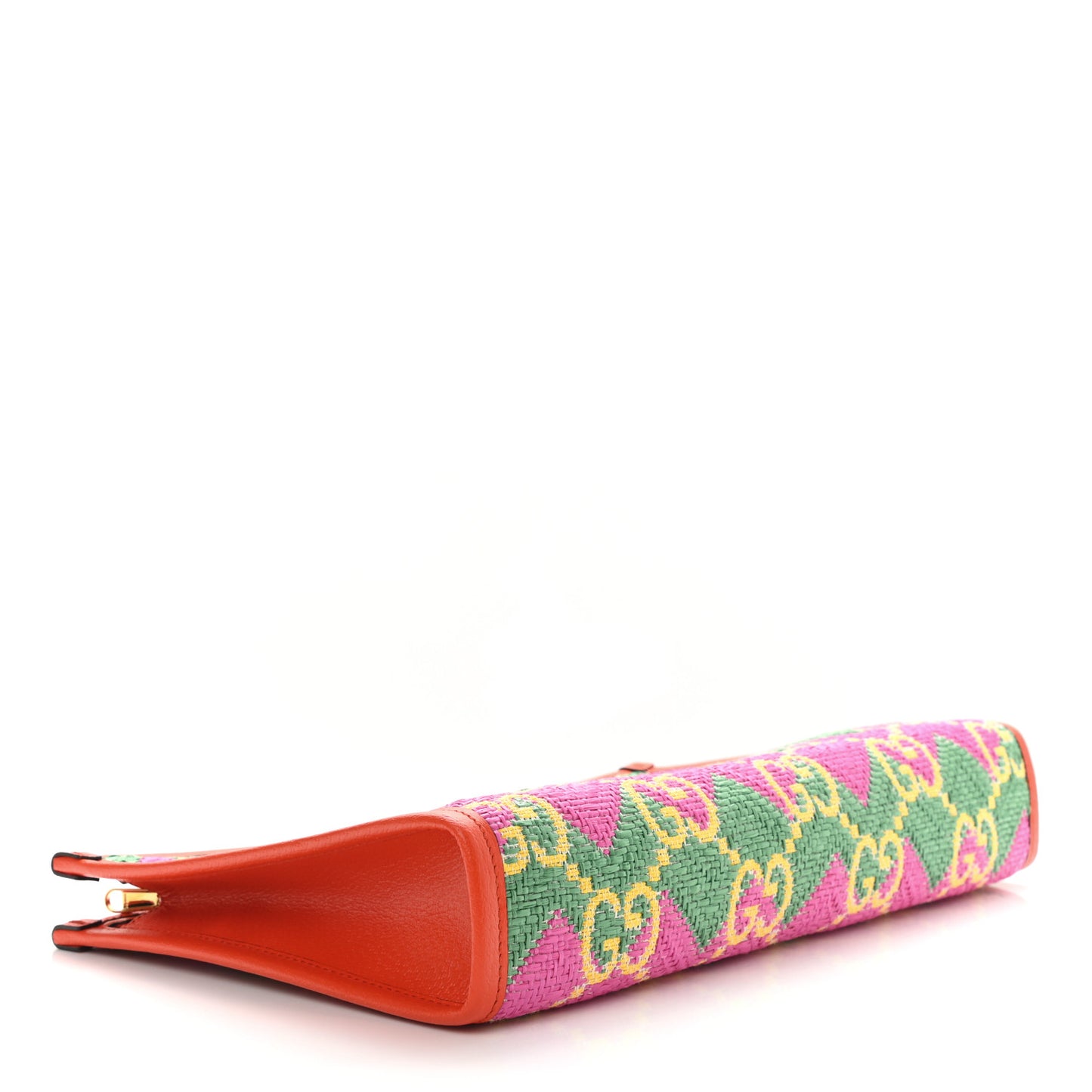 Straw Textured Dollar Calfskin Hawaii Case New Shamarock Magenta Bright Yellow Deep Orange Peanut Brown