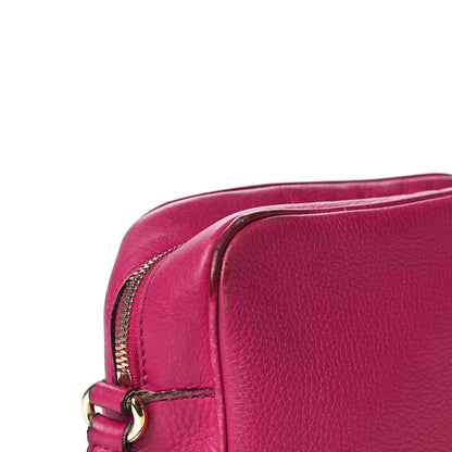Gucci Cellarius Calfskin Small Soho Disco Bag Bright Bouganville 29 of 33